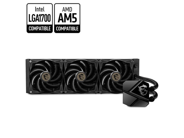 MSI MAG Coreliquid P360 - AIO CPU Liquid Cooler - 360mm Radiator - Triple