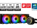 MSI MAG CoreLiquid E360 Black - AIO ARGB CPU Liquid Cooler - Rotating Cap Design