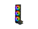 MSI MAG CoreLiquid E360 Black - AIO ARGB CPU Liquid Cooler - Rotating Cap Design