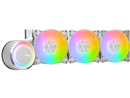 MSI MAG CoreLiquid E360 White - AIO ARGB CPU Liquid Cooler - Rotating Cap Design