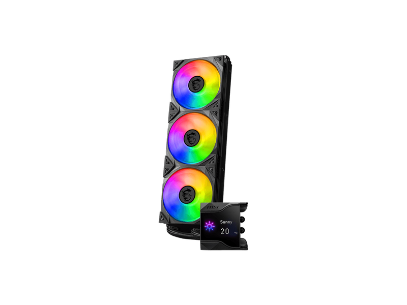 MSI MPG CoreLiquid D360 ARGB CPU Liquid Cooler - 2.4" IPS LCD Screen - 360mm