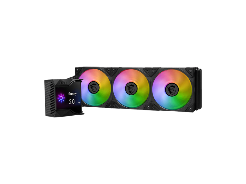 MSI MPG CoreLiquid D360 ARGB CPU Liquid Cooler - 2.4" IPS LCD Screen - 360mm