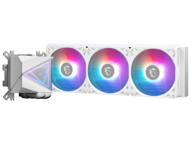 MSI MAG CoreLiquid I360 White - AIO ARGB CPU Liquid Cooler - Infinity Mirror