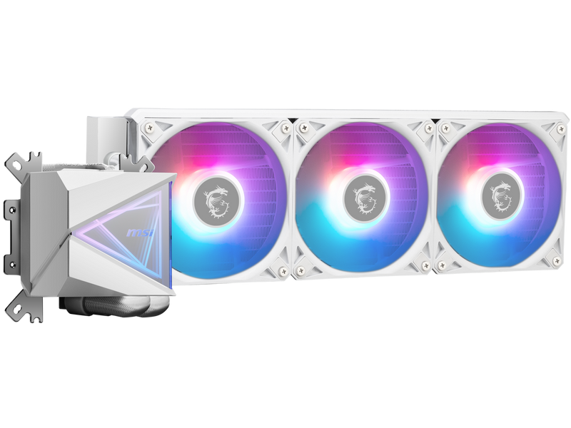 MSI MAG CoreLiquid I360 White - AIO ARGB CPU Liquid Cooler - Infinity Mirror