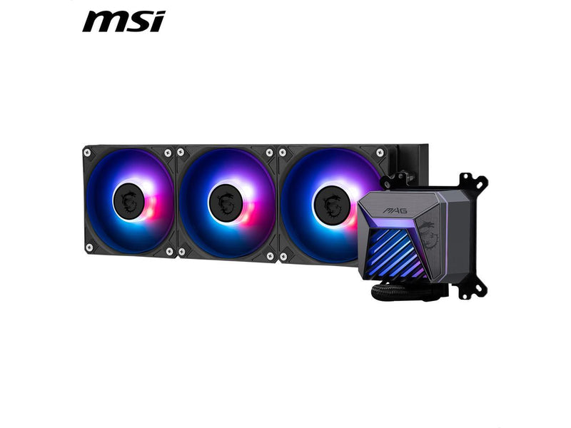 MSI MAG Coreliquid A15 360 Black- AIO ARGB Liquid Cooling - 360mm Radiator -
