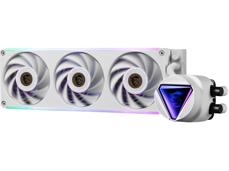 MAG CORELIQUID C360 V2 WHITE,USA,CA, 3x R series ARGB Fan (All-in-one), ARGB