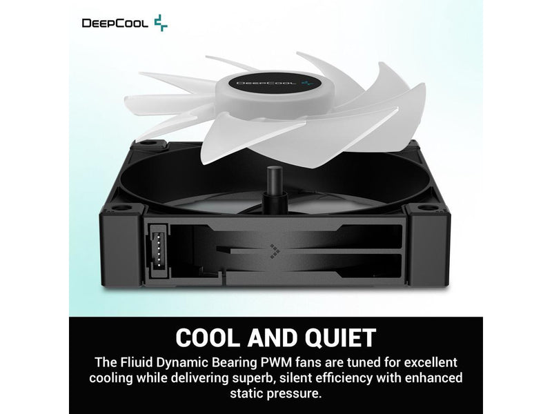 DeepCool LS520 High-Performance Liquid CPU Cooler, 240mm Radiator, 120mm A-RGB