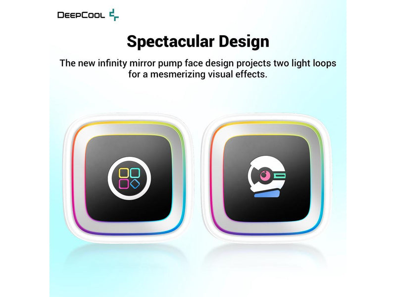 DeepCool LS520 WH Premium Liquid CPU Cooler, Intel LGA 1700/1200/115x AMD