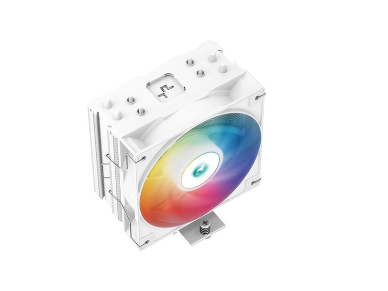 DeepCool AG400 WH ARGB Single-Tower CPU Cooler, 120mm Static ARGB Fan,