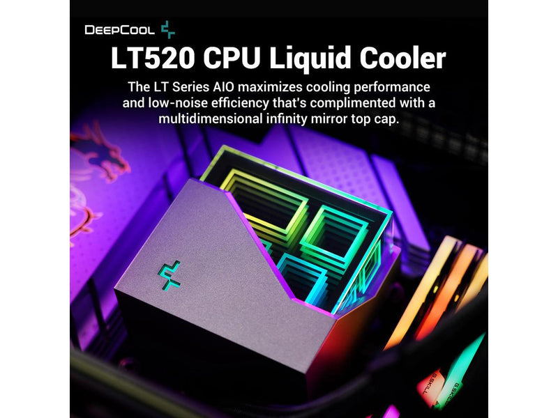 DeepCool LT520 Premium Liquid CPU Cooler, 240mm, High-Performance FK120 FDB