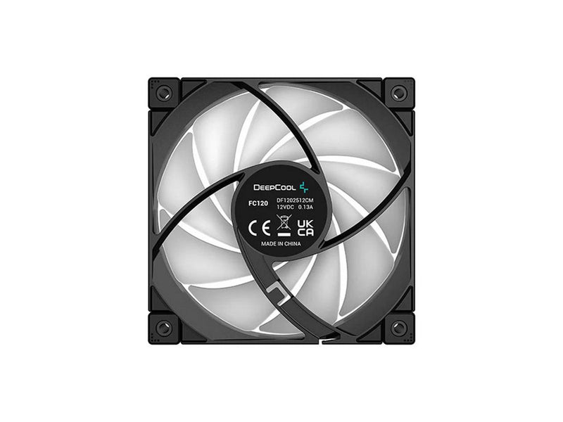 DeepCool FC120 Black 3 IN 1 RGB PWM Fan (R-FC120-BKAMN3-G-1) Hydro Bearing