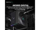 DeepCool AK500S DIGITAL Air Cooler, Single Tower, Real-Time CPU Status Screen, 5
