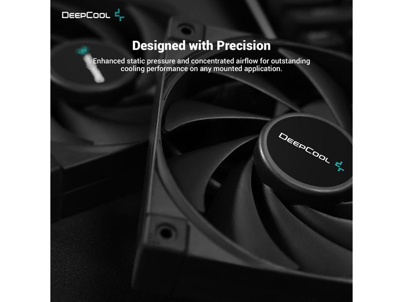 DeepCool FK120 High Performance Cooling Fan, 4-Pin PWM, Fluid Dynamic Bearing,