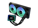 ASRock AIO Challenger 240 Digital 27mm radiator, 3" Digital Display w/ ARGB,