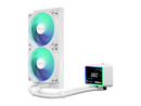 ASRock AIO Challenger White 240 Digital 27mm radiator, 3" Digital Display w/