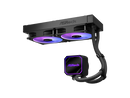 ASRock AIO Pro 240 ARGB 27mm radiator, ARGB waterblock, ARGB Hub-lighting fan,