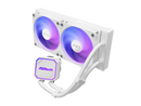 ASRock AIO Pro White 240 ARGB 27mm radiator, ARGB waterblock, ARGB Hub-lighting