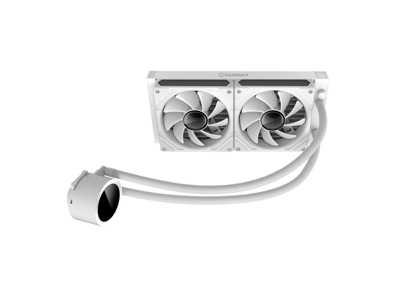 GAMEMAX IceBurg 240 Digital WH, Liquid CPU Cooler 240mm Addressable ARGB Pump
