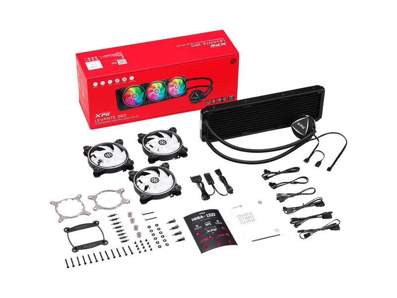 XPG Levante X 360 All-in-One ARGB CPU Liquid Cooler - 4.72" Maximum Fan Diameter