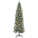 6FT Prelit Pencil Christmas Tree, 240 LED Lights, Bendable Branches B0B6FJ6F5D - Brand New