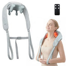 OHIELE CORDLESS NECK MASSAGER WITH HEAT 6D KNEADING SHIATSU NM2-CLOUD/GRAY - Brand New