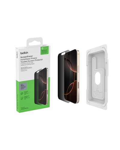 Belkin InvisiGlass Privacy Screen Protector iPhone 16 Pro Scratch-Resistant - Like New
