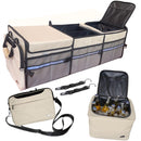 Rhinozero Trunk Organizer, Detachable Computer & Cooler Bag - BEIGE - Like New