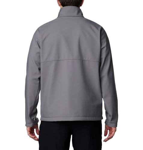 1556531023 COLUMBIA MEN'S ASCENDER SOFTSHELL JACKET CITY GRAY SIZE L - Like New
