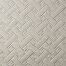 DAN RIVER 3 PIECE PINSONIC QUILT SET OATMEAL GEOMETRIC REVERSIBLE KING - OATMEAL - Like New
