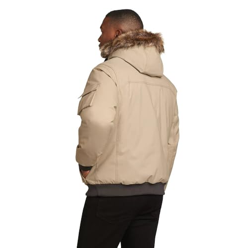 EDDIE BAUER MEN SUPERIOR DOWN WATERPROOF BOMBER JACKET LIGHT KHAKI MEN'S L - Brand New