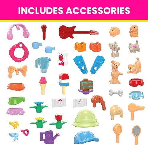 MATTEL MEGA BARBIE COLOR REVEAL DREAM HOUSE BUILDING KIT HHMO1 - MULTICOLOR - Like New