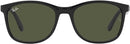 Ray-Ban RB4374 Square Sunglasses - BLACK/GREEN Like New