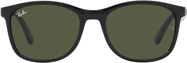Ray-Ban RB4374 Square Sunglasses - BLACK/GREEN Like New