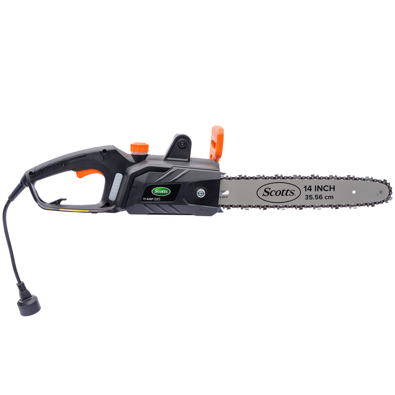 SCOTTS OUTDOOR POWER TOOLS CS34014S 11-AMP 14-INCH CORDED CHAINSAW - GRAY/ORANGE - Like New