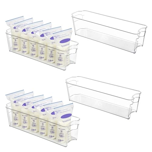 VTOPMART BREASTMILK STORAGE CONTAINER 4PCS SET USVM05003 - CLEAR - Like New