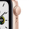 For Parts: Apple Watch SE GPS 40mm Gold Aluminum Pink Sand Sport CRACKED SCREEN/LCD