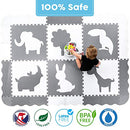 Wee Giggles X-Large Non-Toxic Baby Play Mat | Neutral Nursery | Grey - Brand New