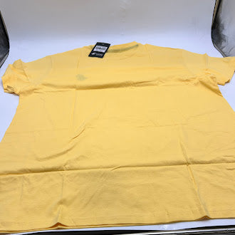 PACIFIC POLO CLUB MEN'S SHORT SLEEVE T-SHIRT SIZE: XL - YELLOW/BLACK INSIDE TRIM - Brand New