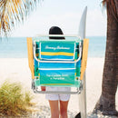 TOMMY BAHAMA 5-Position Lay Flat Backpack Cooler Beach Chair 2-Pack STRIPE - Like New