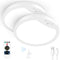 LAKUMU 2-PACK 9" RECHARGEABLE MOTION,LED CEILING LIGHT RECHARGEABLE - WHITE - Like New