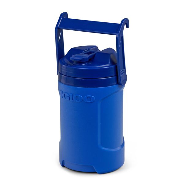 IGLOO LATITUDE HALF GALLON COOLER JUG - BLUE: INSULATED POLYPROPYLENE - BLUE - Like New