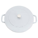 STAUB CAST IRON ESSENTIAL FRENCH OVEN, 5-QUART, 1032330 - WHITE - Like New