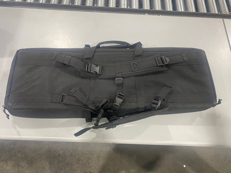 GUN CASE DOUBLE RIFLE CASE SOFT BAG ALL AROUND SHOOTING RANGE 36" - BLACK - Like New