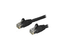 StarTech 12ft Black Cat6 Patch Cable with Snagless RJ45 Connectors N6PATCH12BK