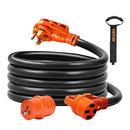 VEVOR 15 FT EXTENSION 50 AMP, STW POWER CORD, 14-50R FEMALE, 14-50P MALE PLUG - Like New