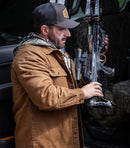 LEGENDARY WHITETAILS MEN'S BUCK COMMANDER HUNTERS EDGE CANVAS JACKET M BARLEY - Brand New