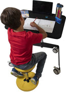 Kore Design Kids Sit-Stand Mobile Student Desk, Adjustable 31-38in, Black - Like New