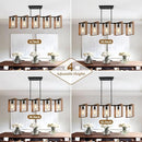 BRIGHTEVER 53" FARMHOUSE KITCHEN ISLAND LIGHTING 5-LIGHT - WOOD - Brand New