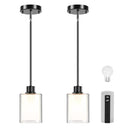 LIGHTBIZ PENDANT LIGHT KITCHEN ISLAND LIGHTING 2 PCS - BLACK - Like New