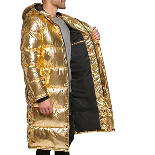 LEVI'S MEN'S QUILTED EXTRA LONG PARKA JACKET - SIZE: MEN S - GOLD - Brand New